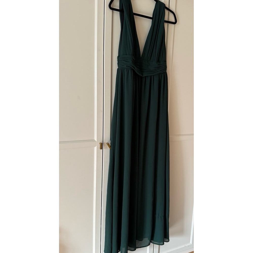 Lulus Heavenly Hues Forest Green Maxi Dress medium